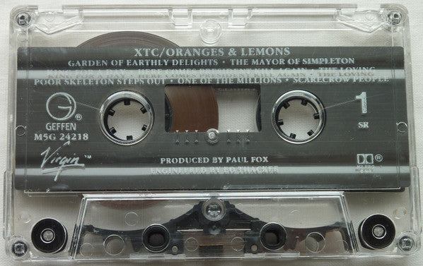 XTC : Oranges & Lemons (Cass, Album, SR,)