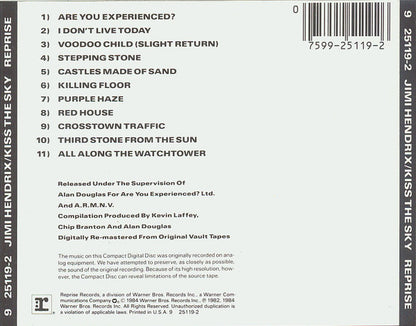 Jimi Hendrix : Kiss The Sky (CD, Comp, RE, RM)