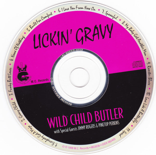 Wild Child Butler With Special Guests Jimmy Rogers & Pinetop Perkins : Lickin' Gravy (CD, Album)