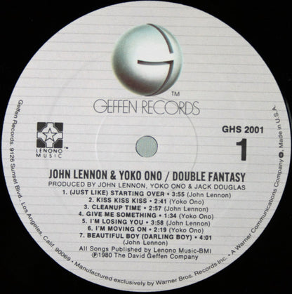 John Lennon & Yoko Ono : Double Fantasy (LP, Album, Spe)