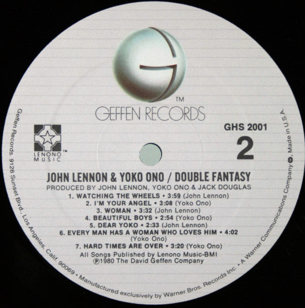 John Lennon & Yoko Ono : Double Fantasy (LP, Album, Spe)