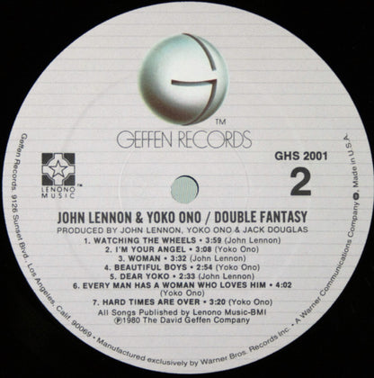 John Lennon & Yoko Ono : Double Fantasy (LP, Album, Spe)