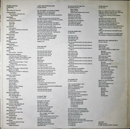John Lennon & Yoko Ono : Double Fantasy (LP, Album, Spe)