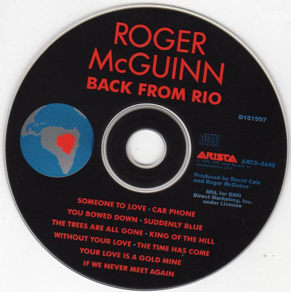 Roger McGuinn : Back From Rio (CD, Album, Club, BMG)