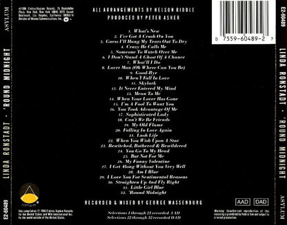 Linda Ronstadt : 'Round Midnight (2xCD, Comp, Club)