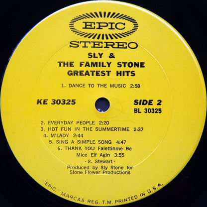 Sly & The Family Stone : Greatest Hits (LP, Comp, Pit)