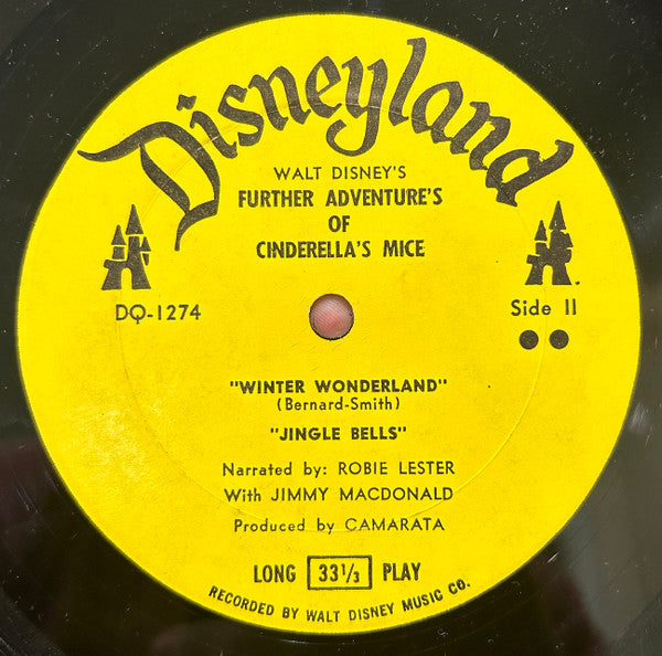 Camarata*, Sterling Holloway, Robie Lester, Jimmy MacDonald : Walt Disney's Further Adventures Of Cinderella's Mice (LP, Album, Mono)