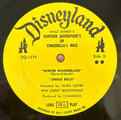 Camarata*, Sterling Holloway, Robie Lester, Jimmy MacDonald : Walt Disney's Further Adventures Of Cinderella's Mice (LP, Album, Mono)