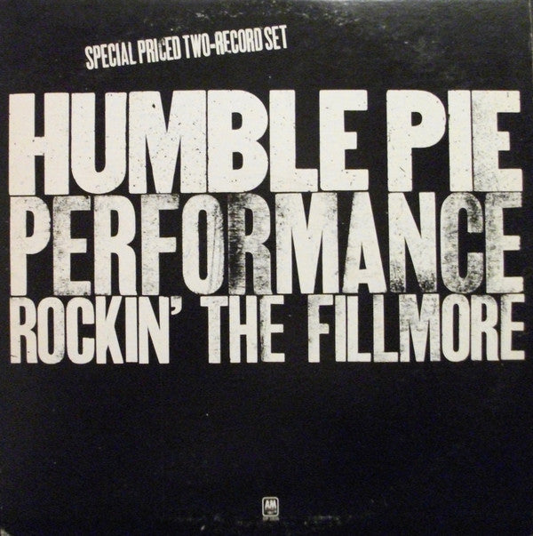 Humble Pie : Performance Rockin' The Fillmore (2xLP, Album, Mon)