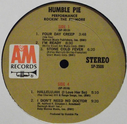 Humble Pie : Performance Rockin' The Fillmore (2xLP, Album, Mon)