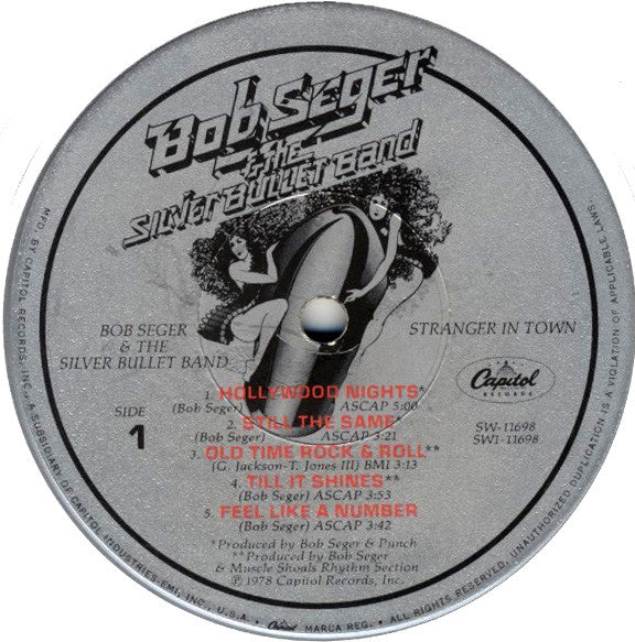 Bob Seger & The Silver Bullet Band* : Stranger In Town (LP, Album, Win)