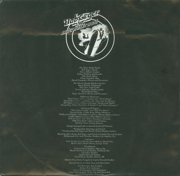 Bob Seger & The Silver Bullet Band* : Stranger In Town (LP, Album, Win)