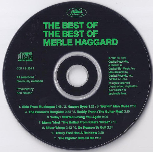 Merle Haggard : The Best Of The Best Of Merle Haggard (CD, Comp, RE)