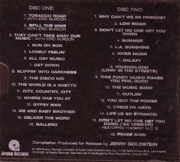 War : Anthology (2xCD, Comp, Sli)