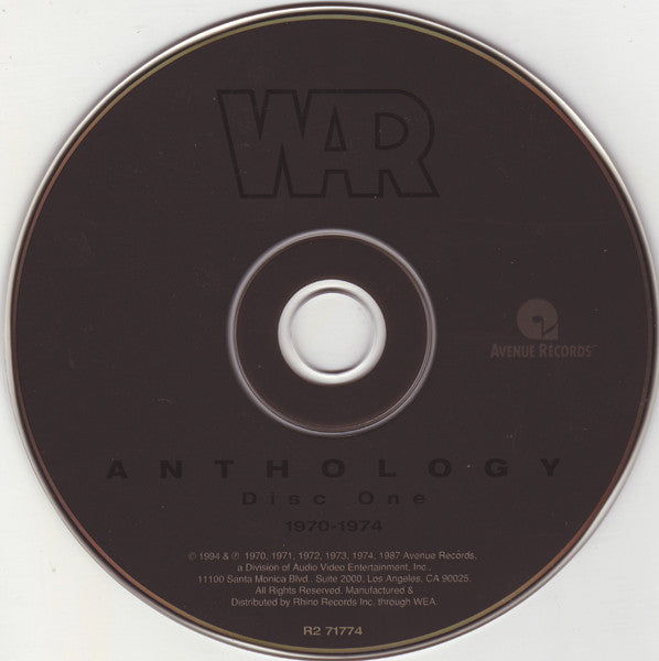War : Anthology (2xCD, Comp, Sli)