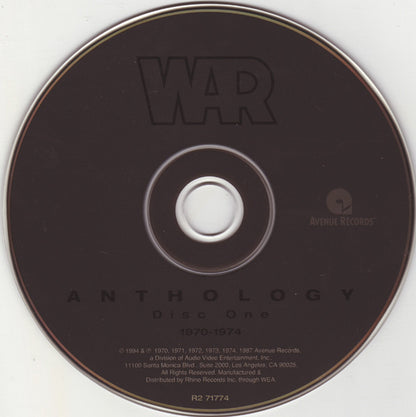 War : Anthology (2xCD, Comp, Sli)
