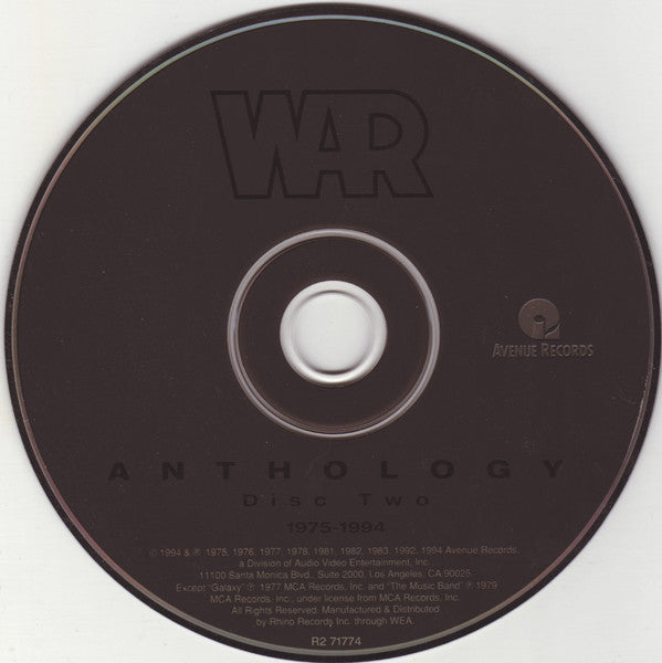 War : Anthology (2xCD, Comp, Sli)