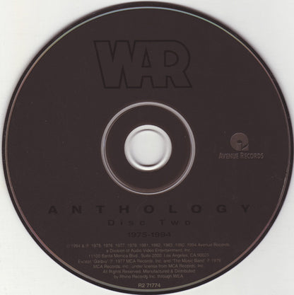 War : Anthology (2xCD, Comp, Sli)