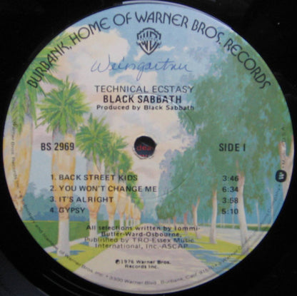 Black Sabbath : Technical Ecstasy (LP, Album, Win)