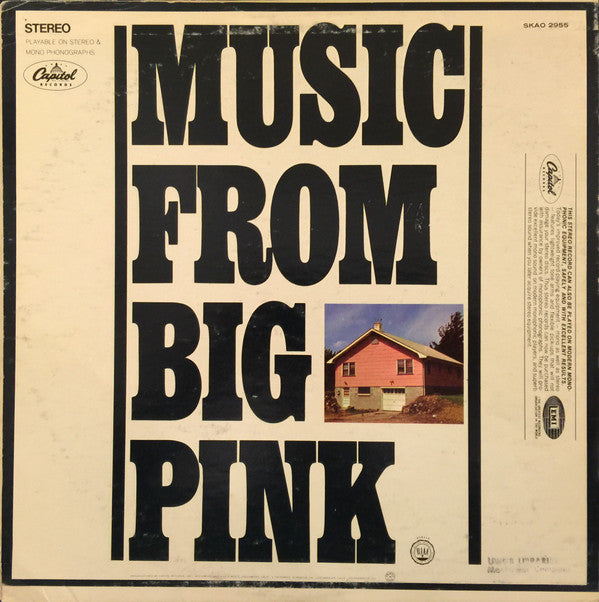 The Band : Music From Big Pink (LP, Album, Jac)