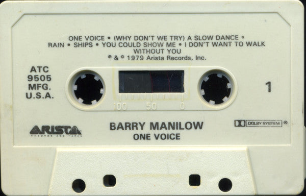 Barry Manilow : One Voice (Cass, Album)