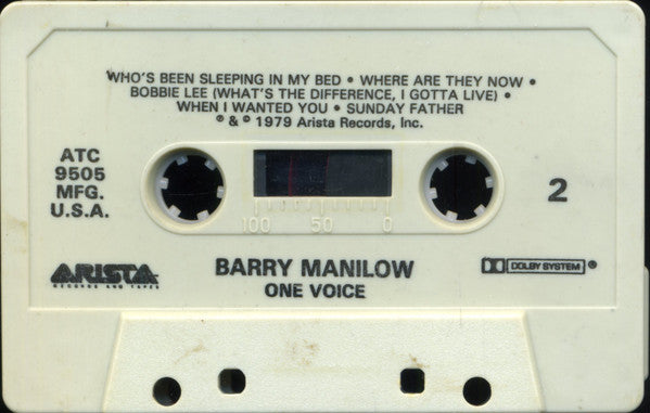 Barry Manilow : One Voice (Cass, Album)