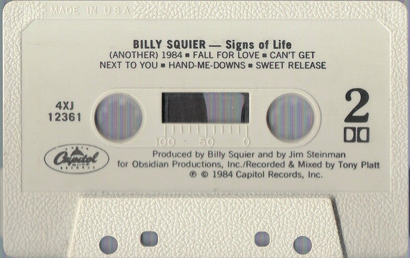 Billy Squier : Signs Of Life (Cass, Album, Club)