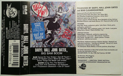 Daryl Hall / John Oates* : Big Bam Boom (Cass, Album, RE, Dol)