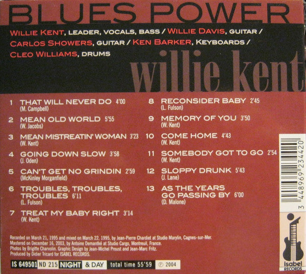 Willie Kent And His Gents : Blues And Trouble (CD, Album)
