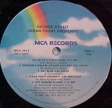 George Strait : Ocean Front Property (LP, Album, Club, Car)