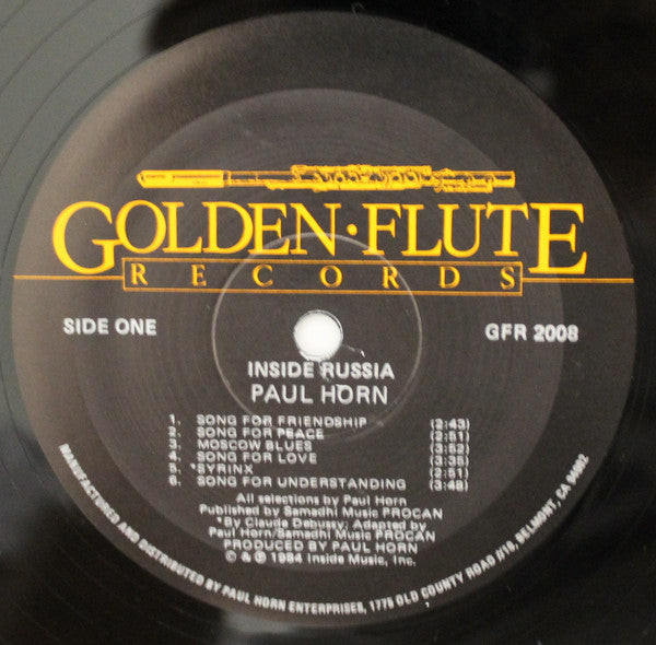 Paul Horn : Inside Russia (LP, Album)