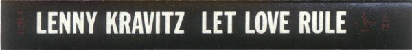 Lenny Kravitz : Let Love Rule (Cass, Album, SR,)