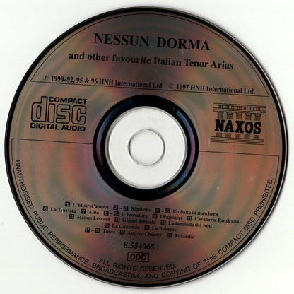 Various : Nessun Dorma And Other Favourite Italian Tenor Arias (CD, Comp)