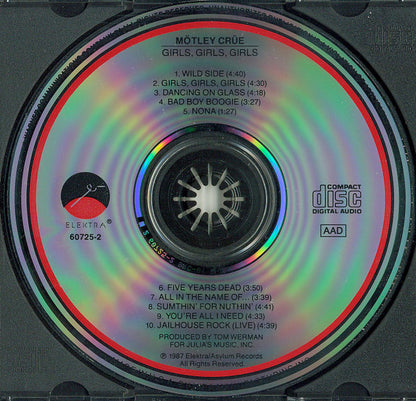 Mötley Crüe : Girls, Girls, Girls (CD, Album)