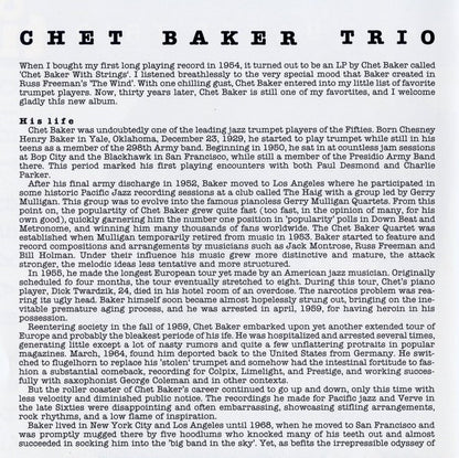 Chet Baker Trio : Mr. B. (CD, Album, RE)