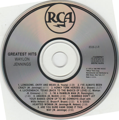 Waylon Jennings : Greatest Hits (CD, Comp)