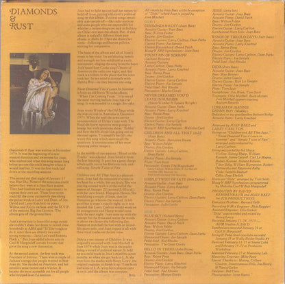 Joan Baez : Diamonds & Rust (LP, Album, Pit)