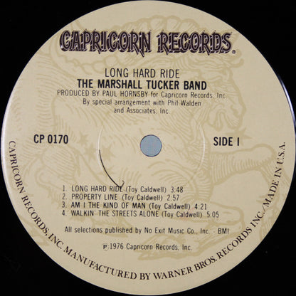 The Marshall Tucker Band : Long Hard Ride (LP, Album, Win)