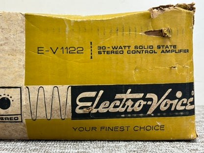 Electro Voice E-V1122 Stereo Integrated Amplifier * 10W RMS * Box * Fully Serviced