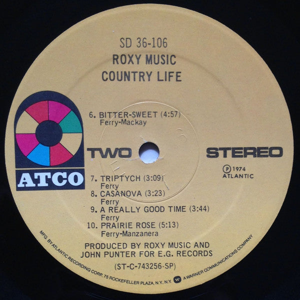 Roxy Music : Country Life (LP, Album, RE, SP )