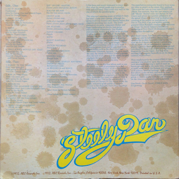 Steely Dan : Can't Buy A Thrill (LP, Album, RP, Ter)