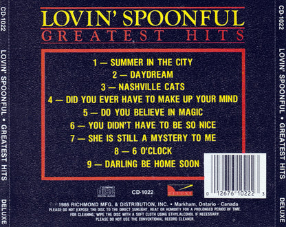 Lovin' Spoonful* : Greatest Hits (CD, Comp)