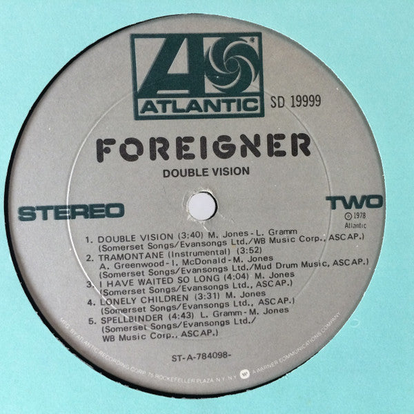 Foreigner : Double Vision (LP, Album, Pre)