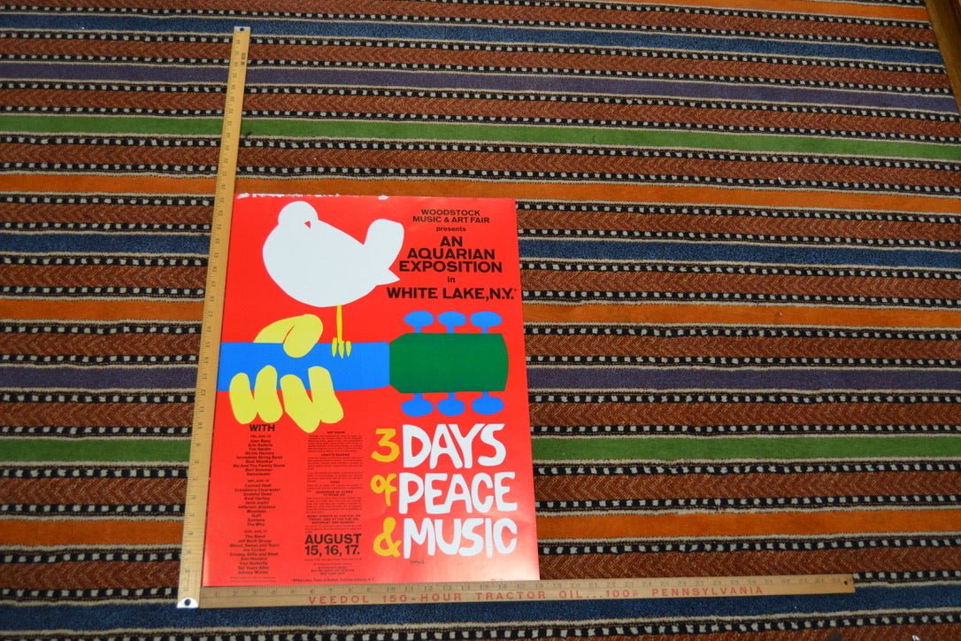 Woodstock 25th Anniversary Poster 18x24 inch