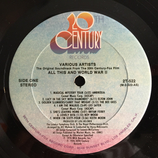 Various : All This And World War II (2xLP, Album, Ter + Box)