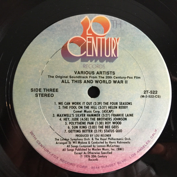 Various : All This And World War II (2xLP, Album, Ter + Box)