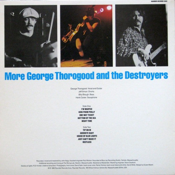 George Thorogood And The Destroyers* : More George Thorogood And The Destroyers (LP, Album, All)