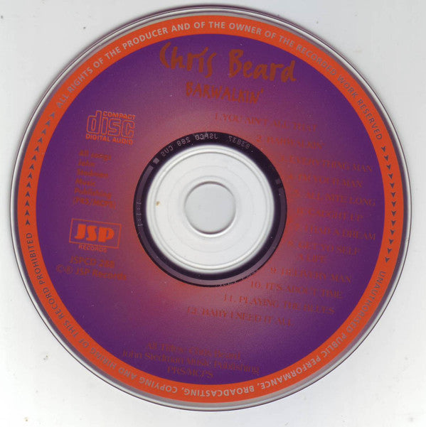 Chris Beard (2) : Barwalkin' (CD, Album)