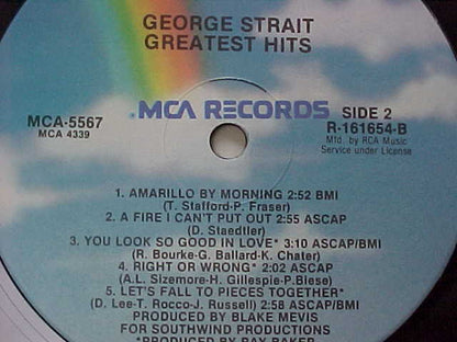 George Strait : Greatest Hits (LP, Comp, Club)