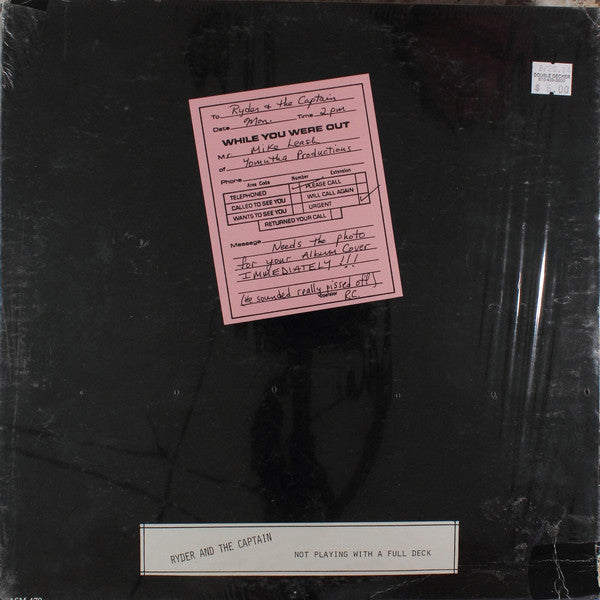 Ryder And The Captain* : Not Playing With A Full Deck (LP)
